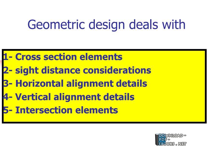 Geometric design deals with