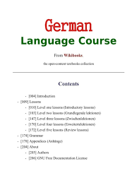 German Language Course دورة لغة المانية pdf 